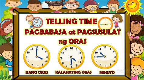 Pagbasa at Pagsabi ng Oras sa Filipino (Telling Time) .